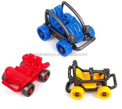 China Hot Sale Plastic Vehicle Toy DIY 3 Models Racing Car Model Toy For 45MM Capsule for sale