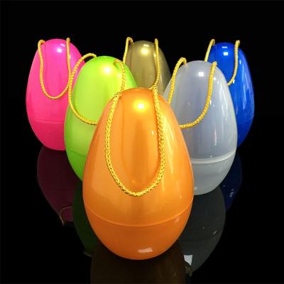 China Capsule Toys PP Empty Egg Shaped Gold Custom Color Plastic Selling Empty Capsule PP Egg Shaped 26cm Surprise Eggs Easter Ball Toy for sale