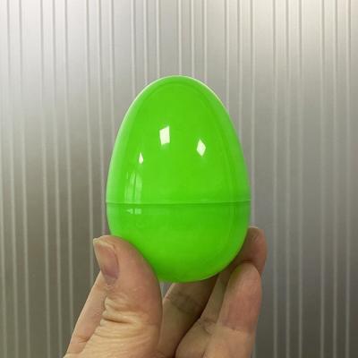 China Egg Shaped 7*5CM PP Plastic Colorful Surprise Capsule Egg for sale