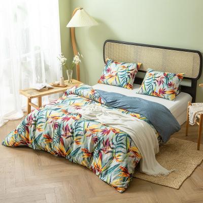 China Anti-Static Duvet Cover Set Fabric 100% Microfiber Printing Polyester Material For Comforter Cover By China Factory for sale