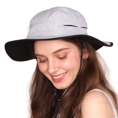 China COMMON Outdoor UV Protection Sun Hats Couple Light String Bucket Fishing Bucket Hat for sale