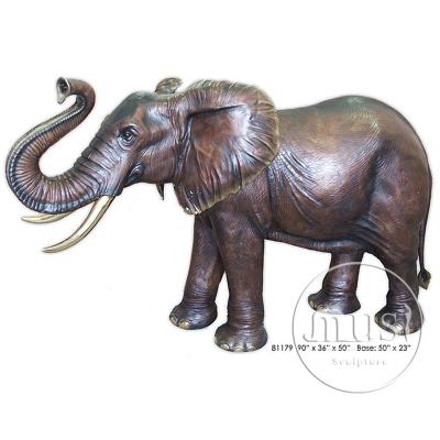 China Europe Home Decor Metal Elephant Bronze Copper Statue for sale