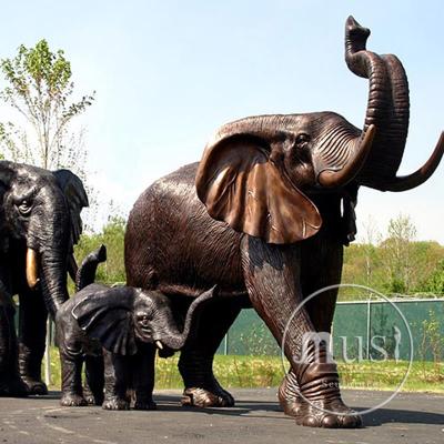 China Europe Factory Bronze Life Size Antique Elephant Bronze Sculpture for sale