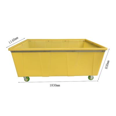 China Factory OEM plastic linen delivery carts suitable for washing plants/hotels/shopmall etc for sale