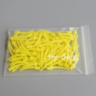 China Intra Oral Dental Impression Mixing Tips Mixer Syringe Yellow /White for sale