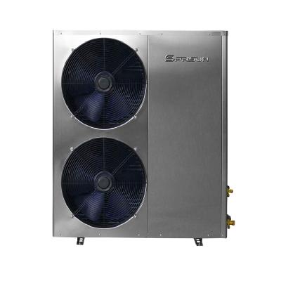 China Hotel Sprsun Hot Mockup 18KW Low Temperature Heat Pump EVI European Air To Water Heat Pump Monoblock for sale