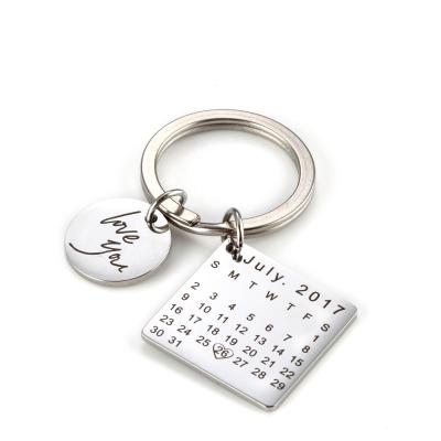 China Cute Stainless Steel Name Letter Designer Keyring Custom Metal Keychain Cute Custom Key Chain With Logo for sale