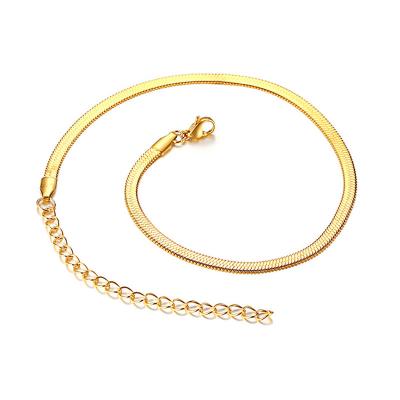 China High Quality Non-fading Gold Filled Snake Chain 18k Gold Stainless Steel Snake Chain Stainless Steel Gold Chain For Men And Women for sale