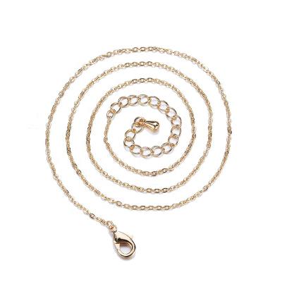 China Environmental Friendly 18K Gold Plated Zircon Diy Clasp Chains Jewelry Accessories Gold Plated Chain Jewelry for sale