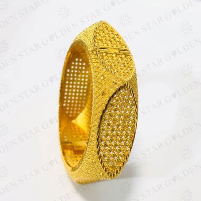 China CLASSIC Golden Star Jewelry Fashion Gold Plated African Bangle Women Dubai Gold Bangle Jewelry Sets for sale