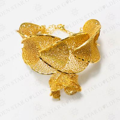 China CLASSIC Gold Star Jewelry Wholesale Gold Plated Jewelry Sets 24K Gold Plated Dubai Brazilian Gold Plated 18K Jewelry Set for sale