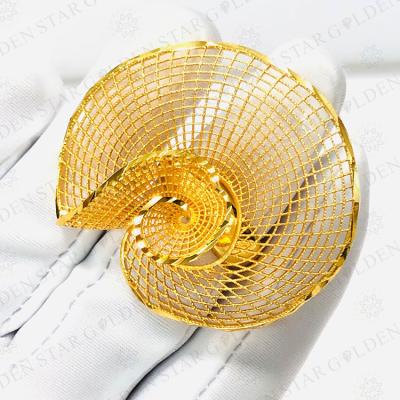 China TRENDY Star Gold Jewelry Customize Dubai Gold Ring Women Jewelry Gold Plated Copper Ring for sale