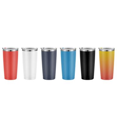 China New Style Sustainable Beer Tumbler 20oz Coffee Mug Double Wall Stainless Steel Tumbler for sale