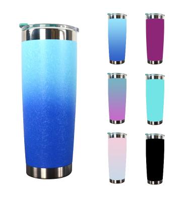 China Hot Sale Double Stocked Wall Tumbler 20 Oz Beer Vacuum Tumbler Insulated for sale