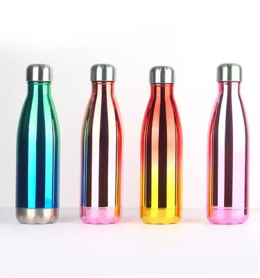 China Sustainable High Quality Double Wall Cola Shape Stainless Steel Vacuum Insulated Water Bottle 500ml for sale