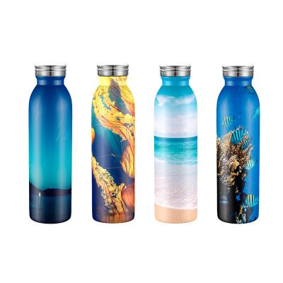 China 21oz stainless steel water bottle PORTABLE sports water bottle bpa free with straw water bottles with custom logo for sale