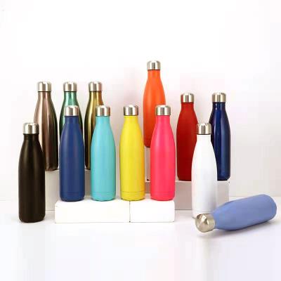 China Factory Sustainable Supply Hot Sale Picture On Flask Cola Thermos Flask Vacuum Cola Shaped Water Bottle for sale