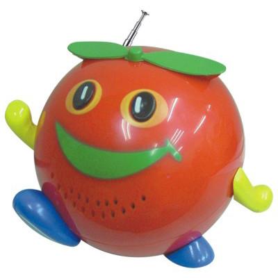 China Diseño lindo Mini Stereo del tomate de la radio de FM de la historieta estupenda construido en juguete del Presidente en venta