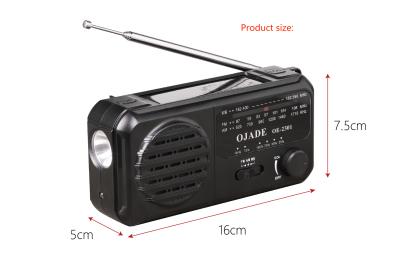 Chine La radio rechargeable 400g de Bluetooth FM a adapté LOGO Promotion With Alarm Clock aux besoins du client à vendre