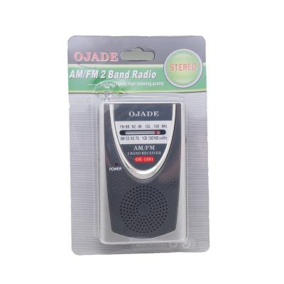 China Built-in Speaker FM AM Radio with Earphone Jack Support and AA Battery OE-1201 for sale