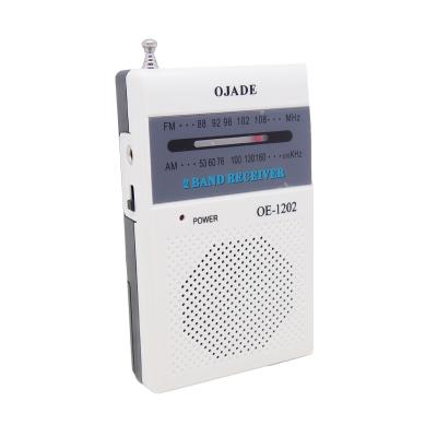 China XIBOMAN OE-1202 Portable FM AM Radio Abs Plastic Material Pocket Mini Size AM FM Radio for sale