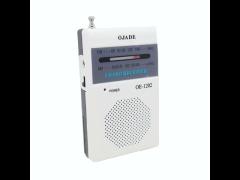 ABS Battery Powered Portable FM Radio 100g Size AM With Earphone Jack