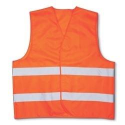 Chine Gilet Réfléchissant Tricoté Orange 125g Installations de Sécurité Routière à vendre