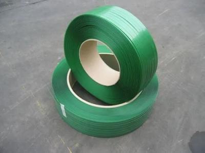 Chine 0.5-1.0 mm de bande de polyester vert d'emballage manuel Idéal pour l'emballage manuel à vendre