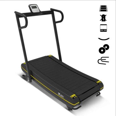 China Portable Running Machine Gym Treadmill Walking Non Treadmill Manual Power Foldable Treadmill for sale