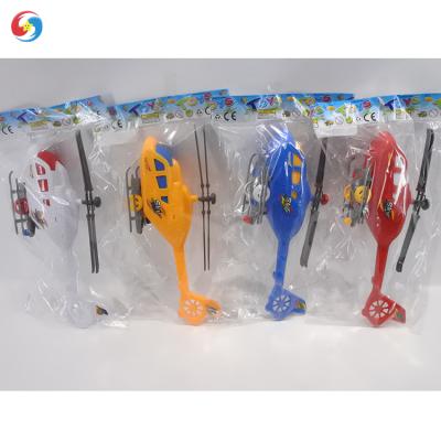 China New Products Eco-friendly Plastic Magic Kids Outdoor Pull String Helicopter Toy for sale