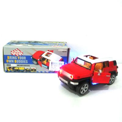 China Light Music And Plastic Electromotion Dancing Open Electric Bump And Go Car for sale