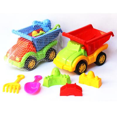 China wholesale china plastic toy play set kids beach bucket for summer outdoor 36.5x18x24.5 cm for sale