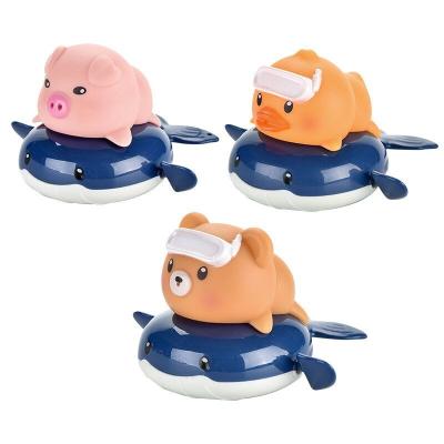 China Stay Wire Amazon Whale Toy Hot Selling Swimming Baby Floating Cute Animal Water Bath Bathroom Bathing Toy for sale