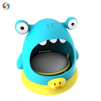 China Plastic Popular Little Shark Bath Bubble Machine For Kids Bath Bubble Toys for sale