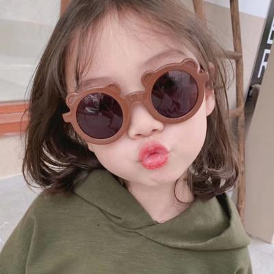 China Square Brown Back Children's Sunglasses 2022 New Men Baby Women's Cute Cartoon Shape Kids Sunglasses for sale