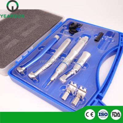 China Best quality low speed led dental handpiece kit with dental straight and angle handpiece, air motor OEM for sale