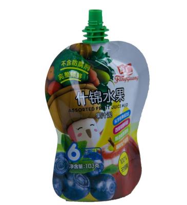 China Baby drinks spout pouchSnack food packaging bag food grade flat bottom moisture proof bag for sale