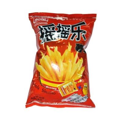 China Moisture Proof Custom Foil Lined Pillow Pouch 3 Side Sealed Gusset For Chips Snacks for sale