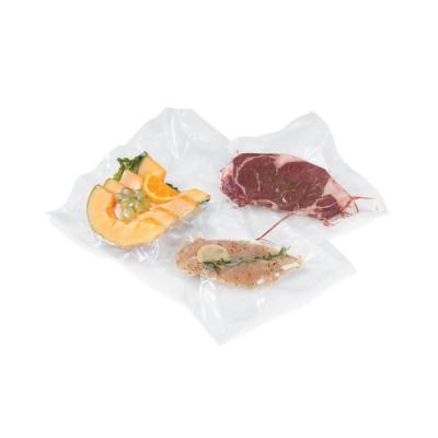 China Recyclable in Stock and Custom Frozen Food Storage Clear Sous Vide Packaging Textured Food Vacuum Sealer Embossed Plastic Bag for sale