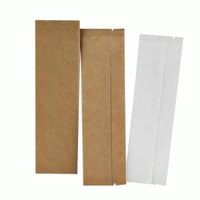 China Recyclable in Stock, Custom Aluminized Sugar Single Serve Packaging Small Individual Stick Bag Brown White Paper Powder Packaging for sale