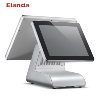 China Shopping Malls Elanda X200 Dual Screen Touch POS System With Magnetic Stripe Card Reader for sale