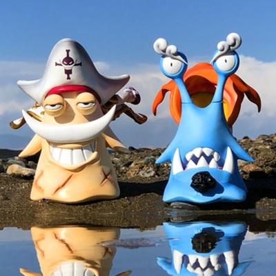 China Custom Cartoon Toy OEM Anime Desk Ornament Den Den Mushi Edward Newgate Jinbe One Piece Action Figure Collectible Figures for sale