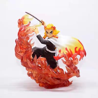 China Cartoon Toy Hot Selling PVC Cartoon Toy Rengoku Kyoujurou Demon Slayer Popular Action Number Boxed Anime for sale