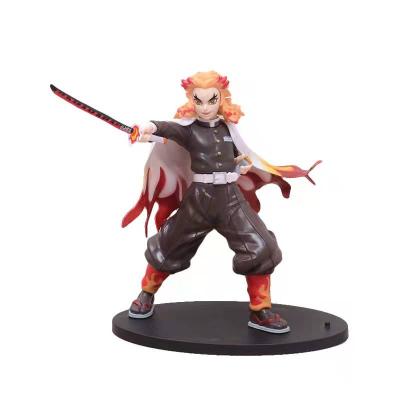 China Cartoon Toy High Quality Wholesale Boxed PVC Anime Toy Rengoku Kyoujurou Demon Slayer Action Number for sale