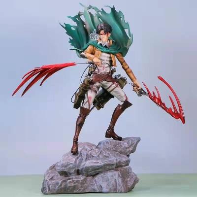 China High Quality Boxed Toy Levi's Attack On Titan Anime PVC 35CM Action Figure Hot-selling Cartoon Toy for sale