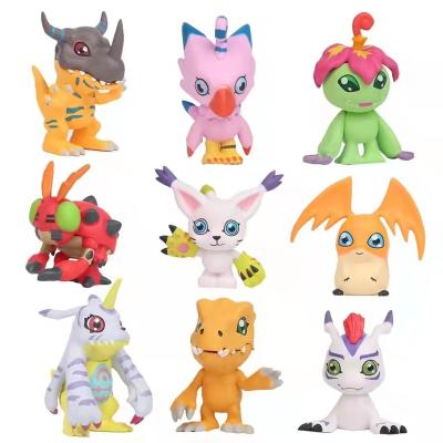 China New Cartoon Toy Hot Selling PVC 5cm Popular Cartoon Anime Digimon Adventure Action Number Boxed Toy New for sale