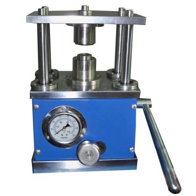 China machinery & Hardware Lab Manual Coin Cell Sealing Machine Battery Hydraulic Crimper for Making Coin Cell Case for sale