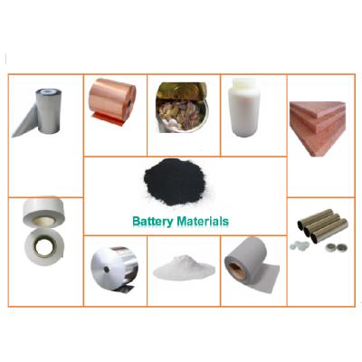 China Lithium ion battery lithium ion battery raw materials line for coin cell battery cylinder cell and pocket cell for sale