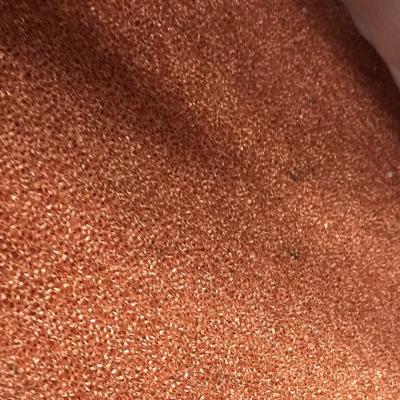 China 0.08-30mm Thickness Cu Butter Copper Foam Open Cell Electrode Metal Materials for sale