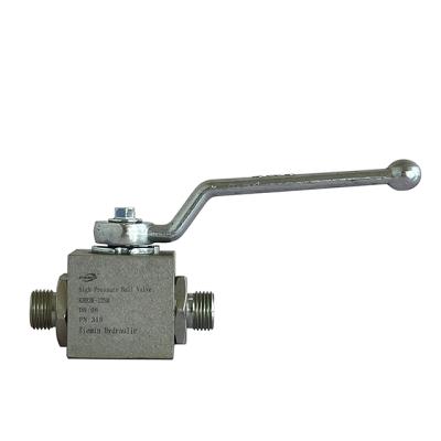 China Convenient Operation Tiemin Hydraulic Ball Valve KHB3K-12SR DN: 08 PN: 315 White Galvanized Carbon Steel High Pressure for sale